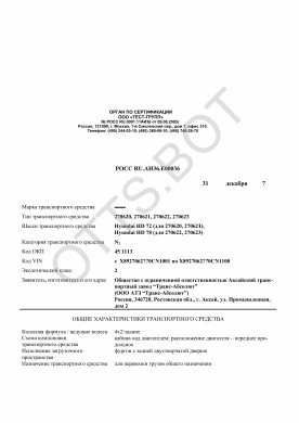 ОТТС РОСС RU.АИ36.Е00036 — превью документа