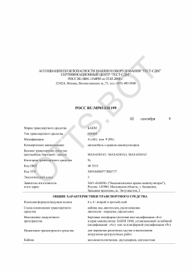 ОТТС РОСС RU.МР03.Е01199 — превью документа