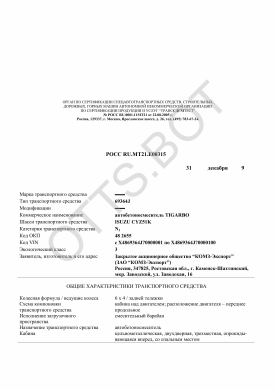 ОТТС РОСС RU.МТ21.Е00315 — превью документа