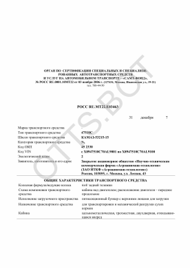 ОТТС РОСС RU.МТ22.Е03463 — превью документа