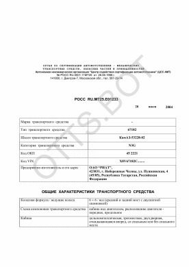 ОТТС РОСС RU.МТ25.Е01233 — превью документа