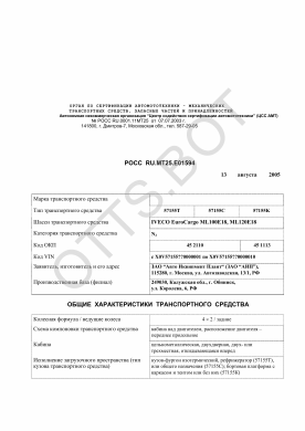 ОТТС РОСС RU.МТ25.Е01594 — превью документа