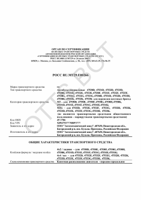 ОТТС РОСС RU.МТ29.Е00266 — превью документа