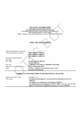 ОТТС РОСС RU.МТ29.Е00338 — превью документа