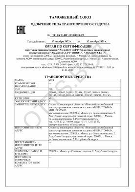 ОТТС ТС BY E-BY.117.00028.Р9 — превью документа