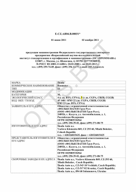 ОТТС ТС RU E-CZ.АЯ04.В.00031 — превью документа