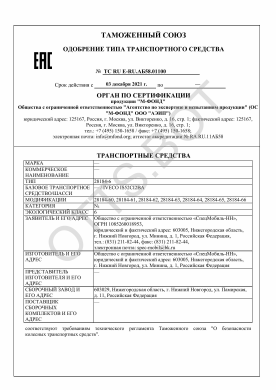 ОТТС ТС RU E-RU.АБ58.01100 — превью документа