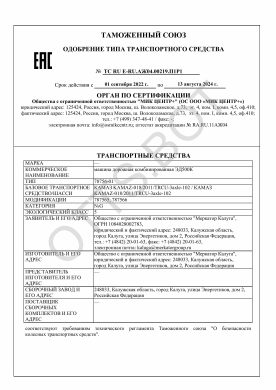 ОТТС ТС RU E-RU.АЖ04.00219.П1 — превью документа
