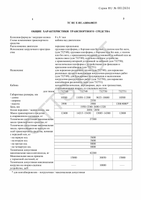 ОТТС ТС RU E-RU.АЖ04.00233 — превью документа