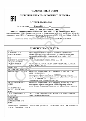 ОТТС ТС RU E-RU.АЖ04.01063 — превью документа