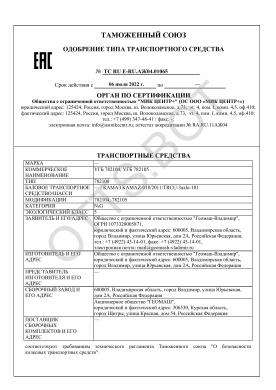 ОТТС ТС RU E-RU.АЖ04.01065 — превью документа