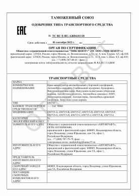 ОТТС ТС RU E-RU.АЖ04.01118 — превью документа