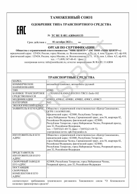 ОТТС ТС RU E-RU.АЖ04.01133 — превью документа