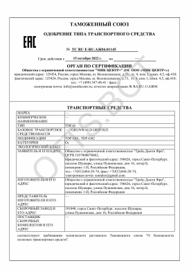 ОТТС ТС RU E-RU.АЖ04.01145 — превью документа