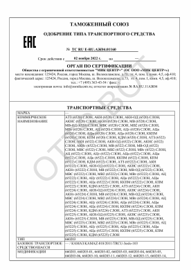 ОТТС ТС RU E-RU.АЖ04.01160 — превью документа