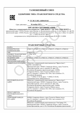 ОТТС ТС RU E-RU.АЖ04.01162 — превью документа