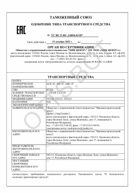 ОТТС ТС RU E-RU.АЖ04.01187 — превью документа