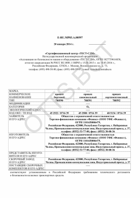 ОТТС ТС RU E-RU.МР03.А.00597 — превью документа