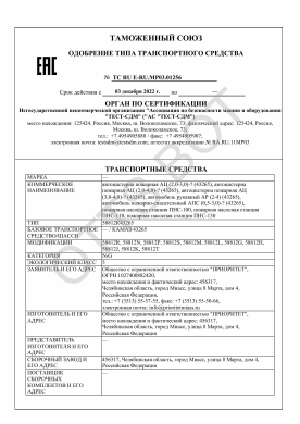 ОТТС ТС RU E-RU.МР03.01256 — превью документа