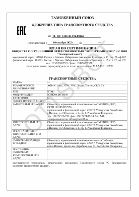 ОТТС ТС RU E-RU.НА96.00168 — превью документа