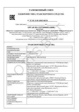 ОТТС ТС RU E-RU.НВ23.00120 — превью документа