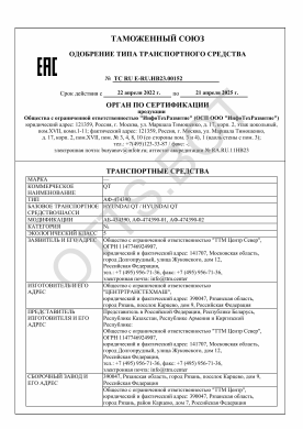 ОТТС ТС RU E-RU.НВ23.00152 — превью документа